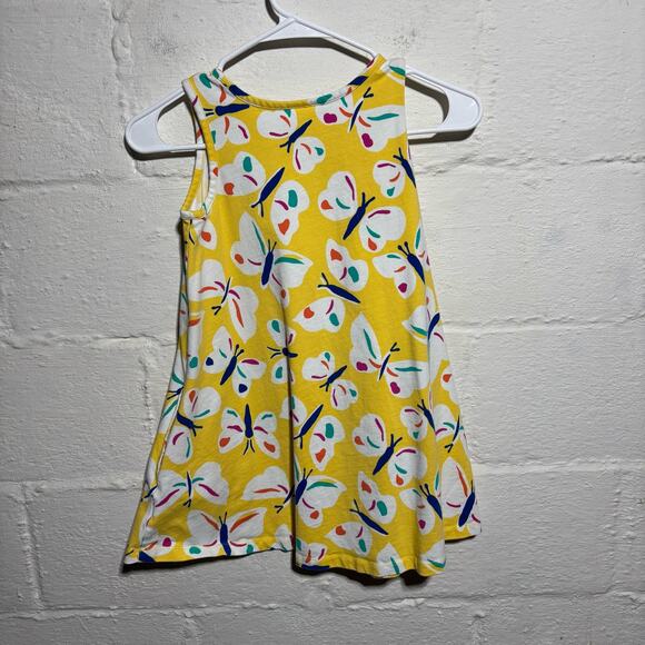 Hanna Andersson Yellow Butterfly Easy Swing Dress - Size 6-7 - Picture 5 of 6